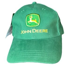 JOHN DEERE Cap Hat Green Adjustable Strap Nothing Runs‎ Like A Deere